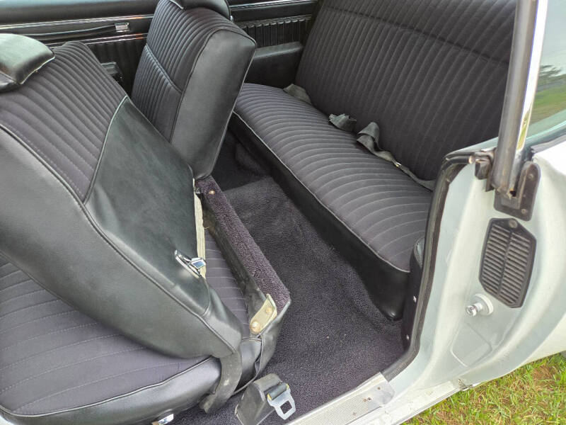 Rear seat of the Monte Carlo